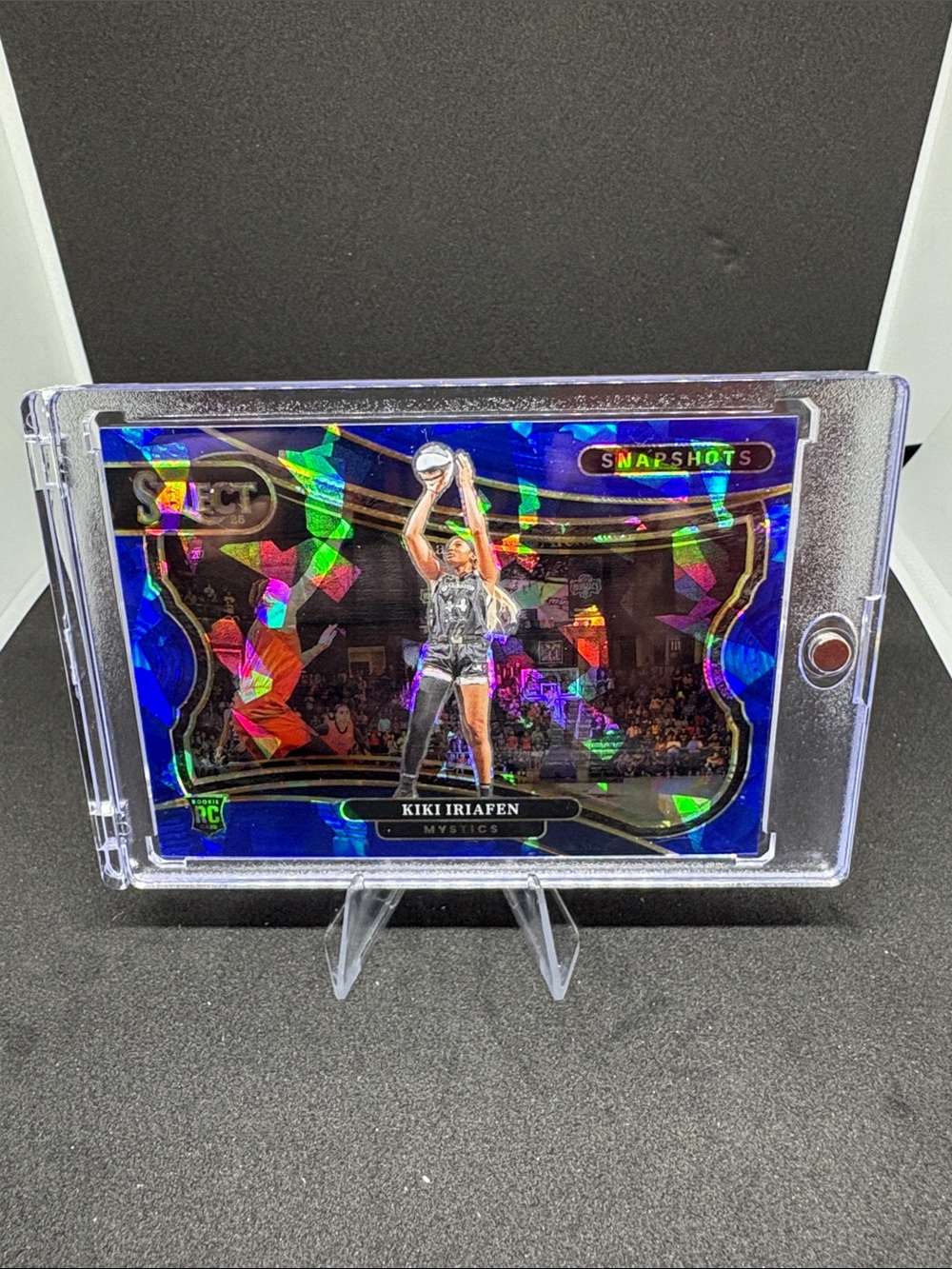 Panini Select Kiki Iriafen Rookie Basketball Card - Blue Ice Prizm LE 26/99